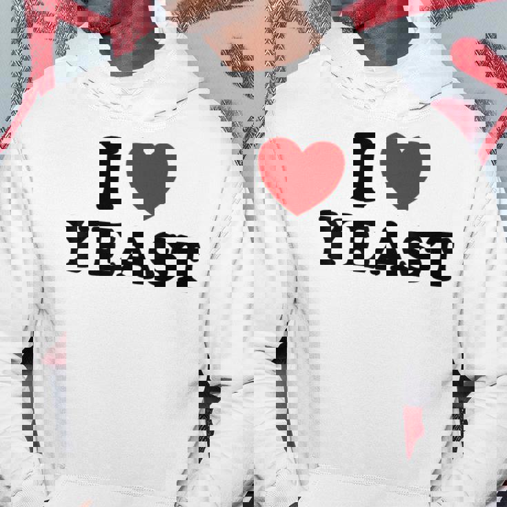 I Love Yeast 面白くてかわいい栄養パン屋フードヌーチファン パーカー 面白い贈り物