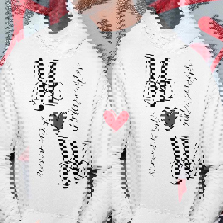 M&W カップル イニシャル 結婚式 記念日 新築祝い パーカー 面白い贈り物