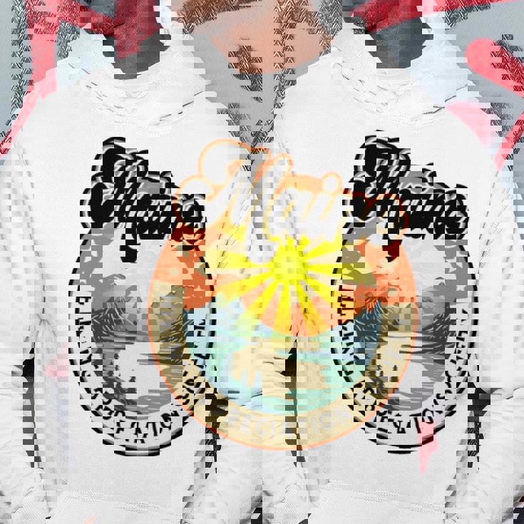 Maine Usa ハイキング ハイカー バックパッカー ハイキング 山 アウトドア 長袖tシャツ パーカー 面白い贈り物