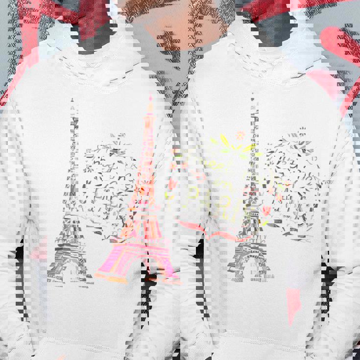 Meet Me In Paris 水彩プリントtシャツ エッフェル塔 パーカー 面白い贈り物