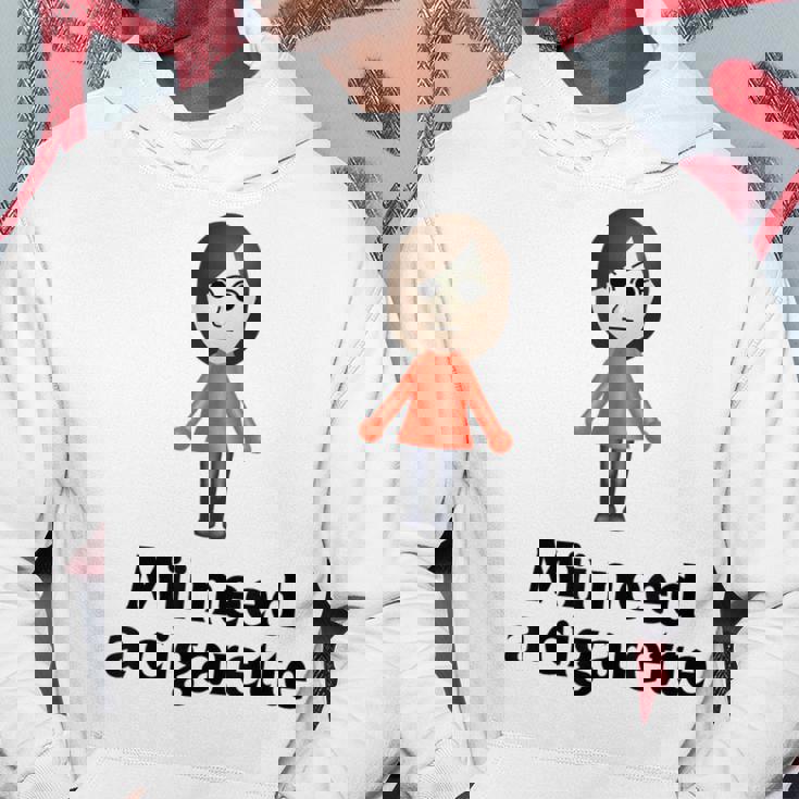 Mii Need A Cigarette Humour メンズ レディース パーカー 面白い贈り物