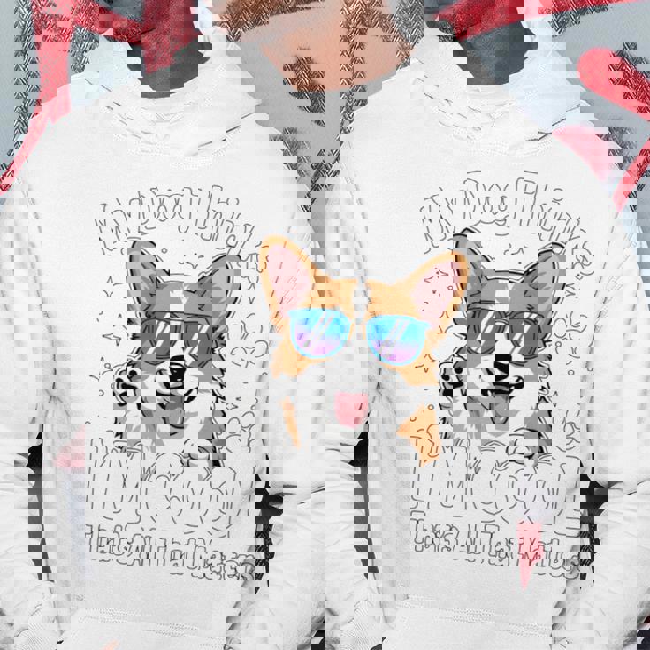 My Dog Thinks I'm Cool Corgi Dog Lover 長袖tシャツ パーカー 面白い贈り物