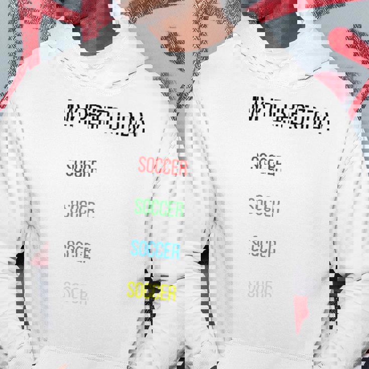 My Perfect Day、サッカー 長袖tシャツ パーカー 面白い贈り物