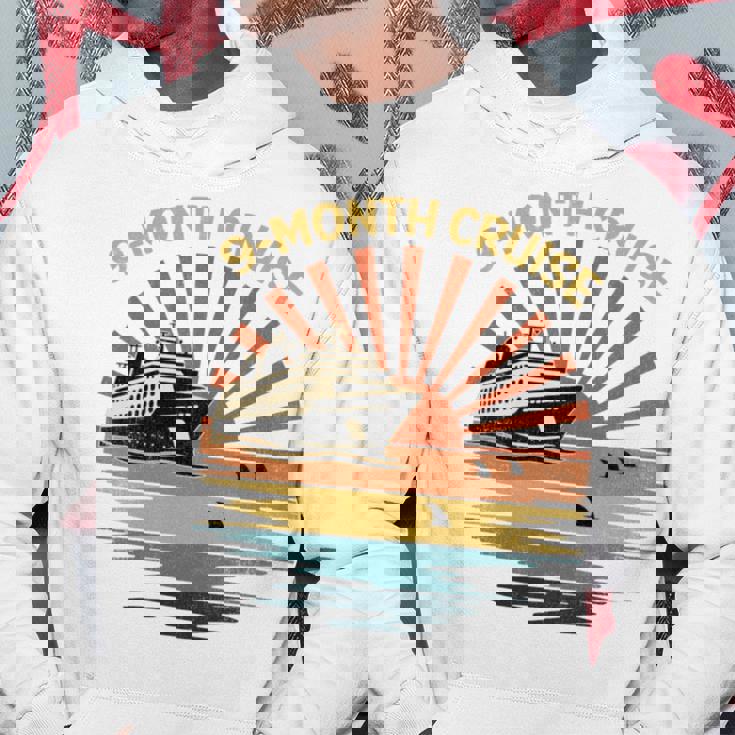 Nine Month Cruisehipunset Withharks In Ocean 長袖tシャツ パーカー 面白い贈り物