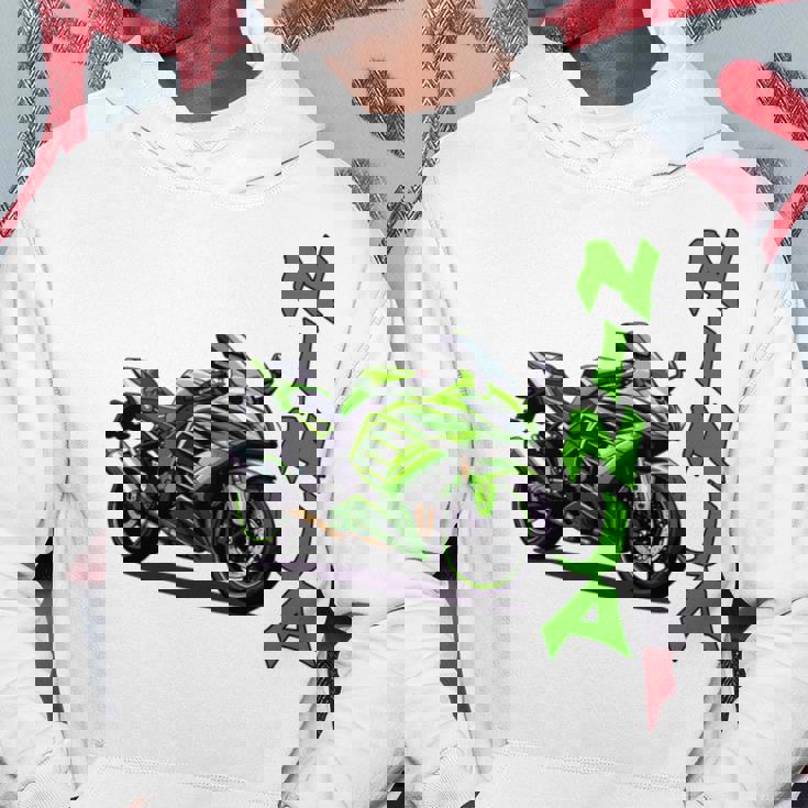 Ninjaオートバイスポーツバイク 長袖tシャツ パーカー 面白い贈り物