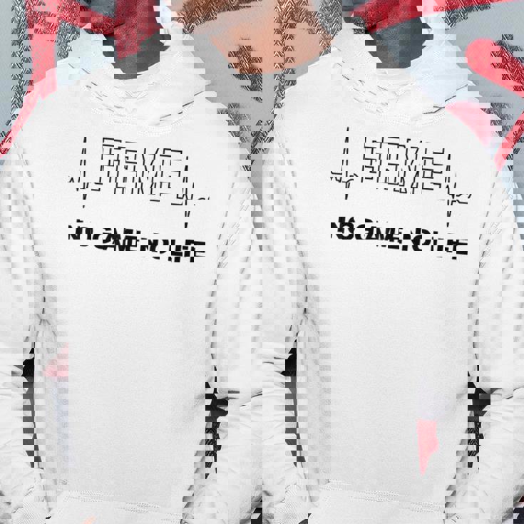 No Game No Life！ノーゲームノーライフ！ゲーマーの心拍図 パーカー 面白い贈り物