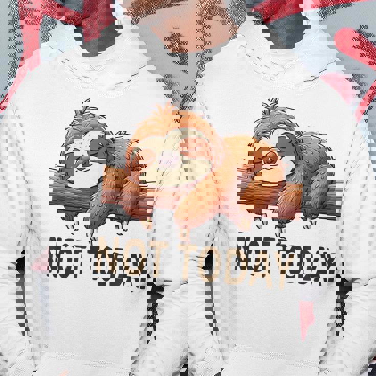 Not Todayloth 今日はナマケモノ パーカー 面白い贈り物