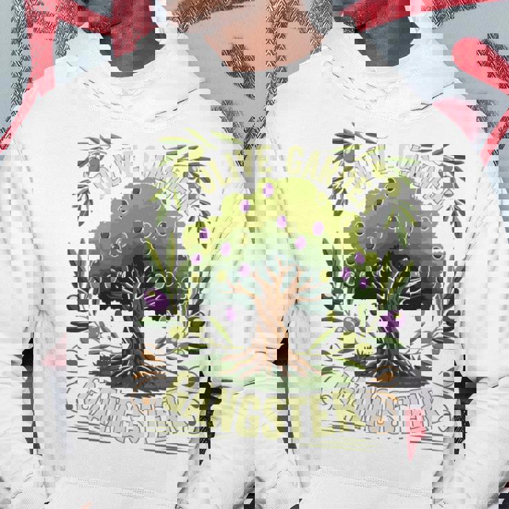 Olive Garden Gangster Olive Tree Graphic 長袖tシャツ パーカー 面白い贈り物