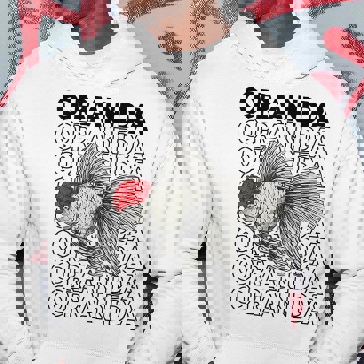 Oranda Goldfish 80年代スタイル ファンシー金魚オーナー パーカー 面白い贈り物