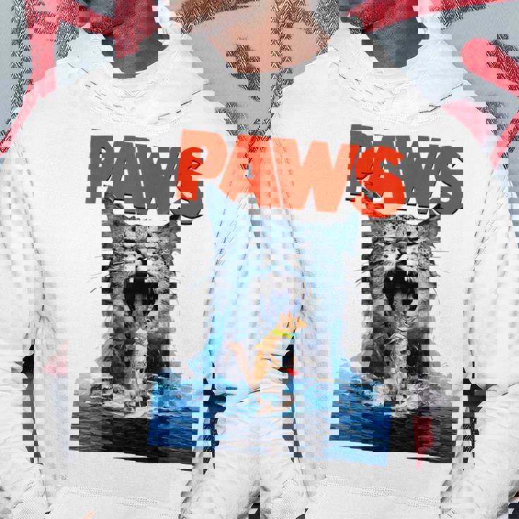 Paws Cat Lover ホラー映画 パロディ パーカー 面白い贈り物