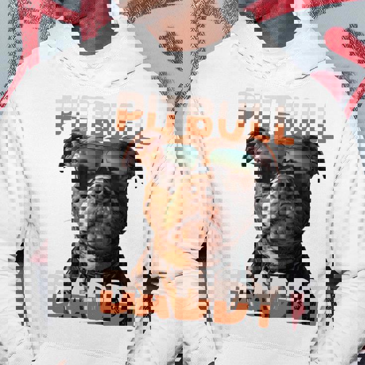 Pitbull Daddyピットブル・パパ・ヴァタータグ アメリカン・ピット・ブル・テリア・パパ 長袖tシャツ パーカー 面白い贈り物