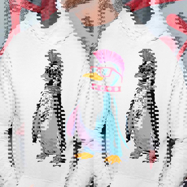 Punkuin 面白い パンクロック パンクロック ペンギン 長袖tシャツ パーカー 面白い贈り物
