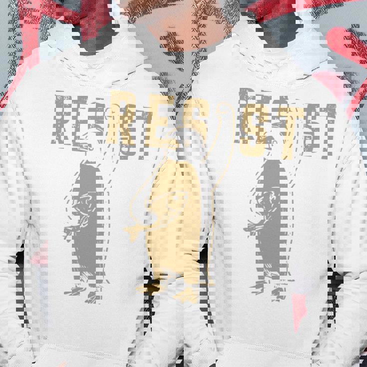 Resist Penguins Activism グラフィック Wetand With Penguins 長袖tシャツ パーカー 面白い贈り物