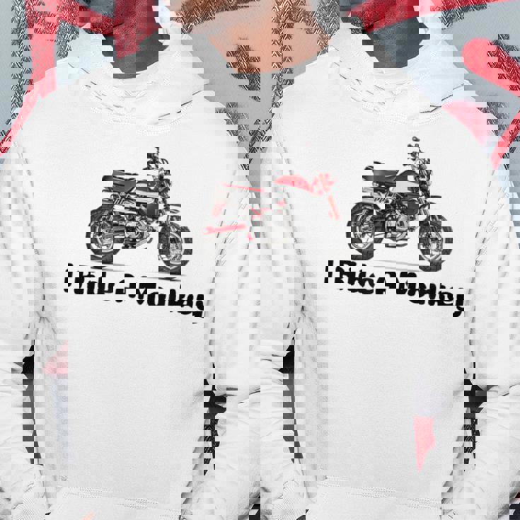 I Ride A Monkey オートバイミニバイクまたはピットバイク パーカー 面白い贈り物