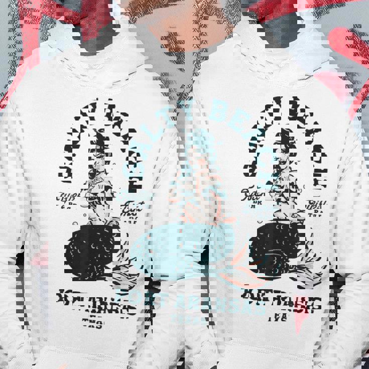 Salty Beach Port Aransas テキサス マーメイドシャツ ダイブバー オイスター パーカー 面白い贈り物