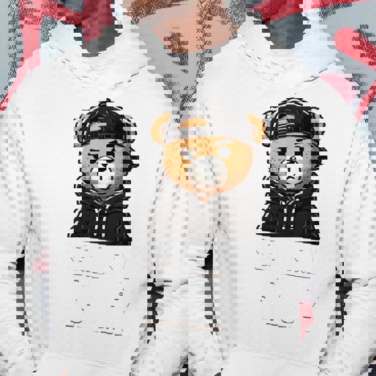 Seriously Bruh ヒップホップ テディベア ティーンエイジャー 男の子 ティーン 格言 長袖tシャツ パーカー 面白い贈り物