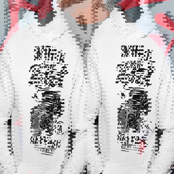 Smyrna Delaware Usa ホットロッド ビンテージスタイル カーデザイン パーカー 面白い贈り物