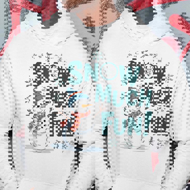 Snow Much Fun 冬 雪だるま おもしろい クリスマス キッズ レディース メンズ パーカー 面白い贈り物