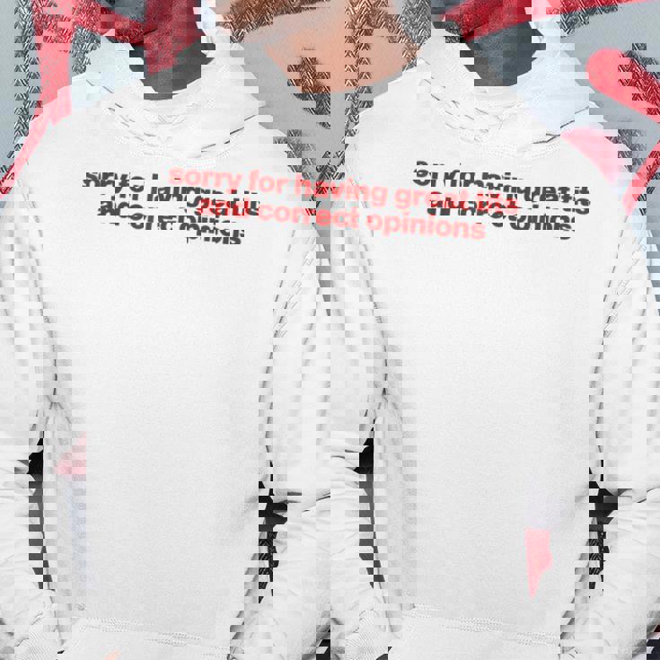 Sorry For Having Great Tits And Correct Opinions Y2k パーカー 面白い贈り物