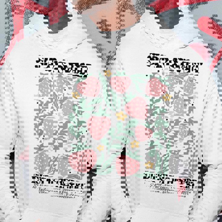 Stayweet Fruit Of Thepirit ストロベリー イエス パーカー 面白い贈り物