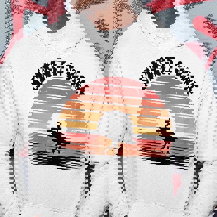 Sunseturf サーフボード ビンテージサーフィン サーファー用 パーカー 面白い贈り物