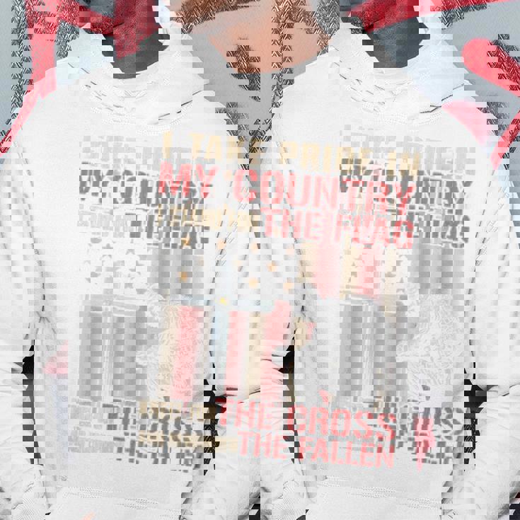 I Take Pride In My Country Itand For The Flag 裏面 パーカー 面白い贈り物