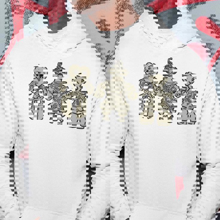 Tomodachi 土偶 縄文 時代 遮光器土偶 ハート形土偶 仮面の女神 宇宙人 はにわ かわいい シュール 長袖tシャツ パーカー 面白い贈り物