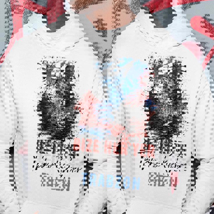 Trabzon 61 Bize Her Yer Trabzon ホワイトエディション パーカー 面白い贈り物