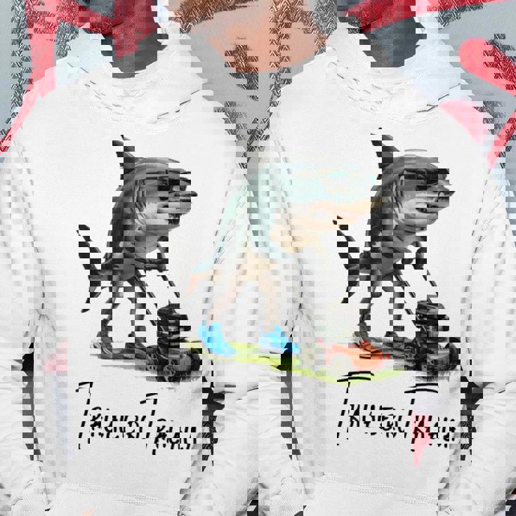 Tralalero Tralala Brain Red hark Meme 長袖tシャツ パーカー 面白い贈り物