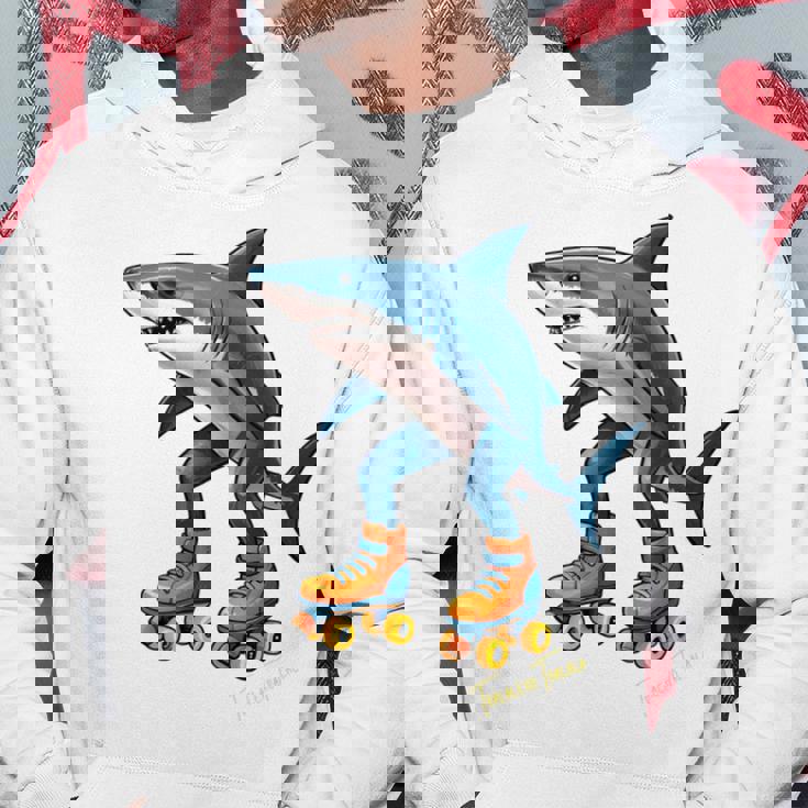 Tralalero Tralala ブレイン レッド ファニー サメ ミーム 長袖tシャツ パーカー 面白い贈り物