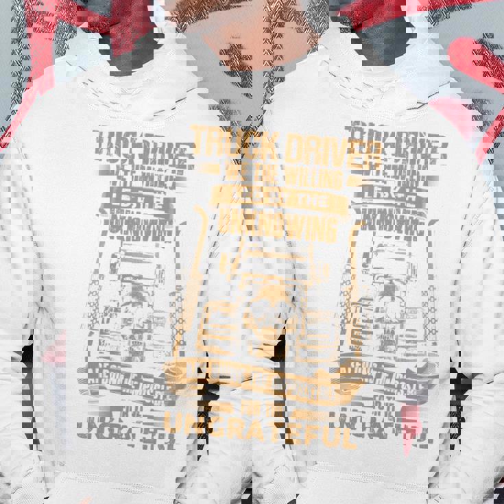 Truck Drivers Fun Truckers トラッキング スカル バックサイド 長袖tシャツ パーカー 面白い贈り物