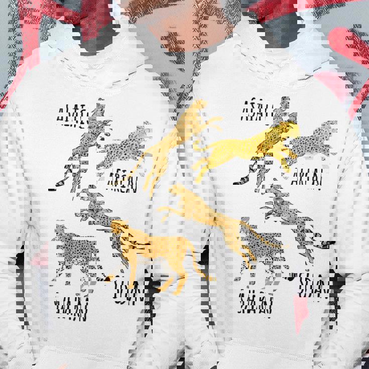 Type Of Cheetahs Breeds Collection、チータープリント、ビッグキャット パーカー 面白い贈り物