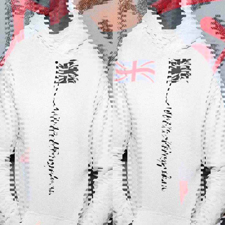 Uk United Kingdomignature ユニオンジャックフラッグポール背面に パーカー 面白い贈り物