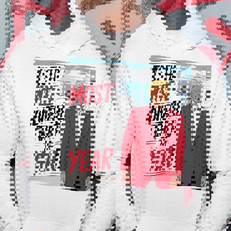 「今年一番素晴らしい言葉だ」トランプクリスマス 長袖tシャツ パーカー 面白い贈り物