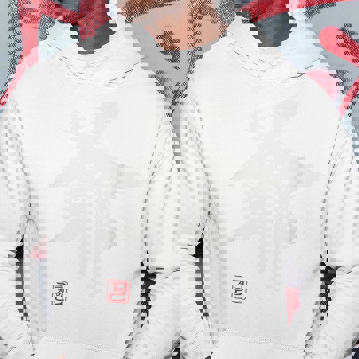 「爺（じい）」おもしろ 筆文字 服裏側 面白い文字入り パーカー 面白い贈り物