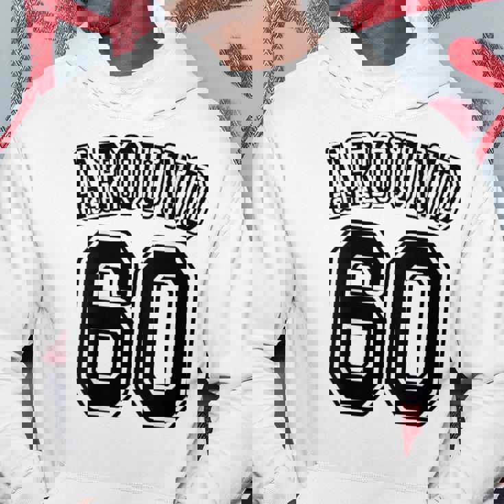 【バックプリント・背中側】Around 60 還暦 アラカン アラウンド 六十歳 お誕生日 60代 面白 パーカー 面白い贈り物