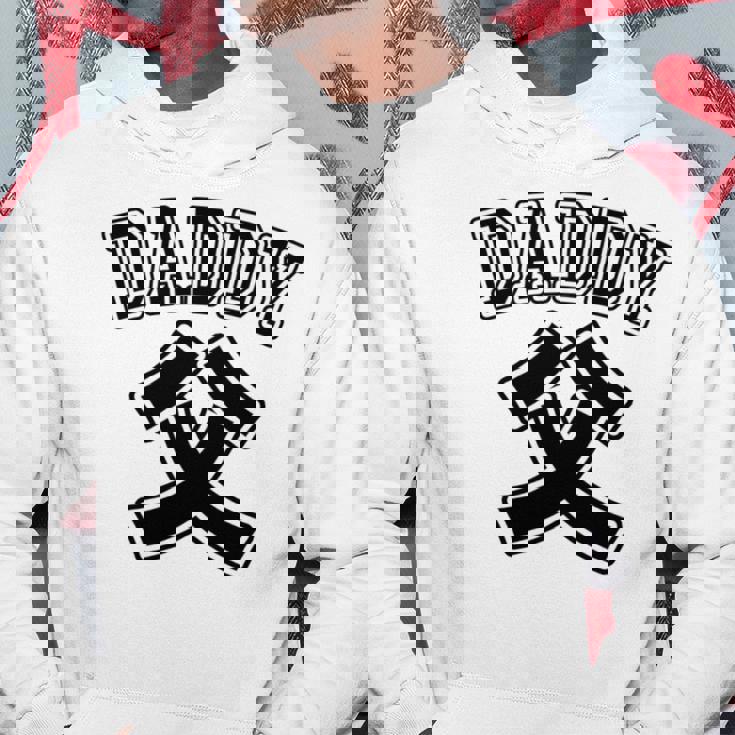 【バックプリント・背中側】お父さん Daddy 父親 パパ《チームユニフォーム風》父の日 面白い 長袖tシャツ パーカー 面白い贈り物