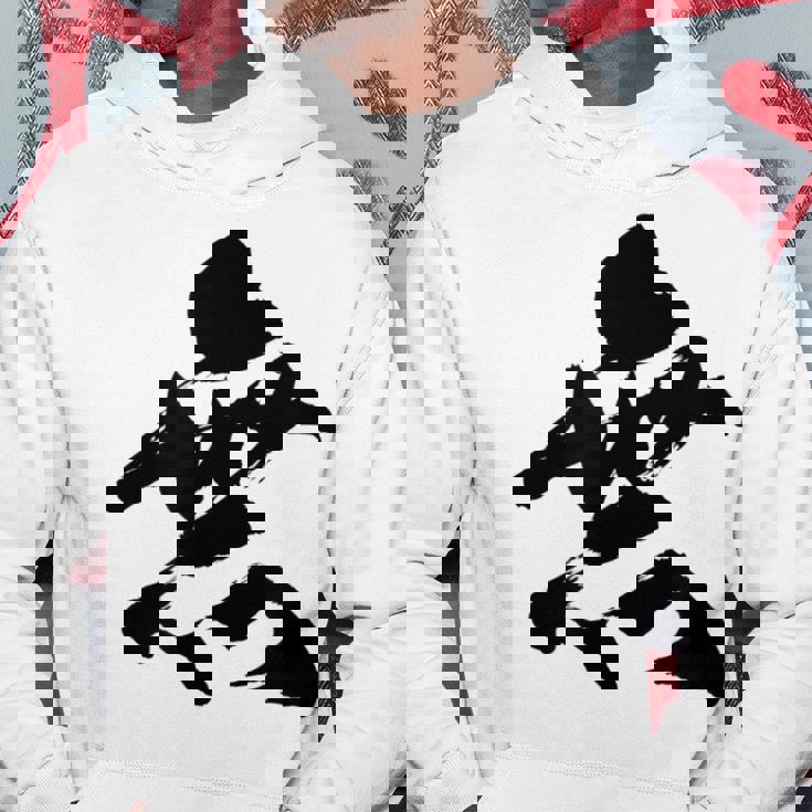 【無】一文字 漢字 日本語 毛筆 書道 筆文字 言葉 和柄 日本 かっこいい お土産 海外 おもしろ 面白い 文字入り パーカー 面白い贈り物