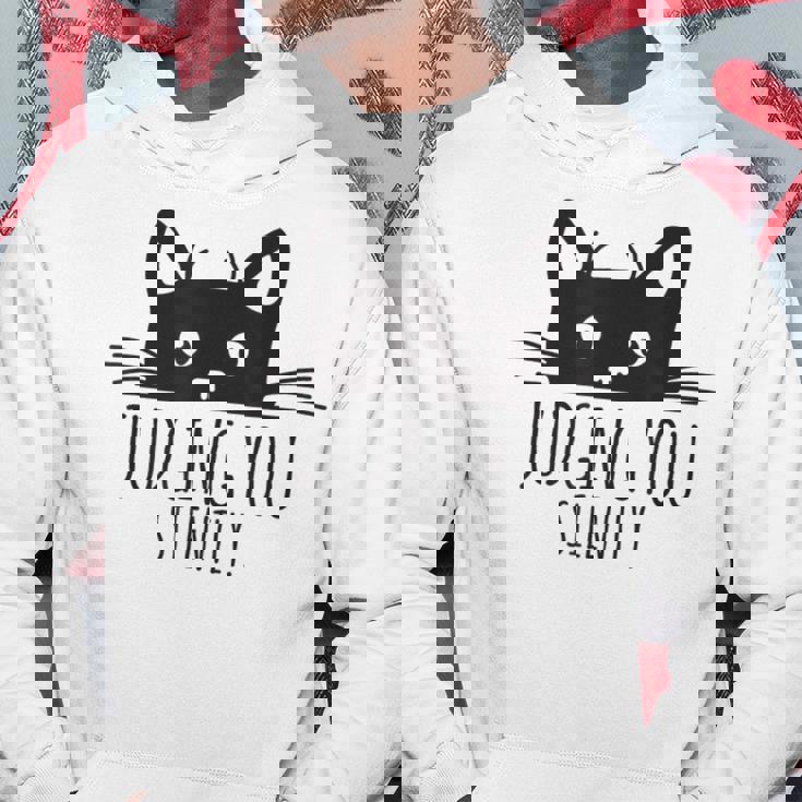 あなたを静かに判断します パーカー 面白い贈り物