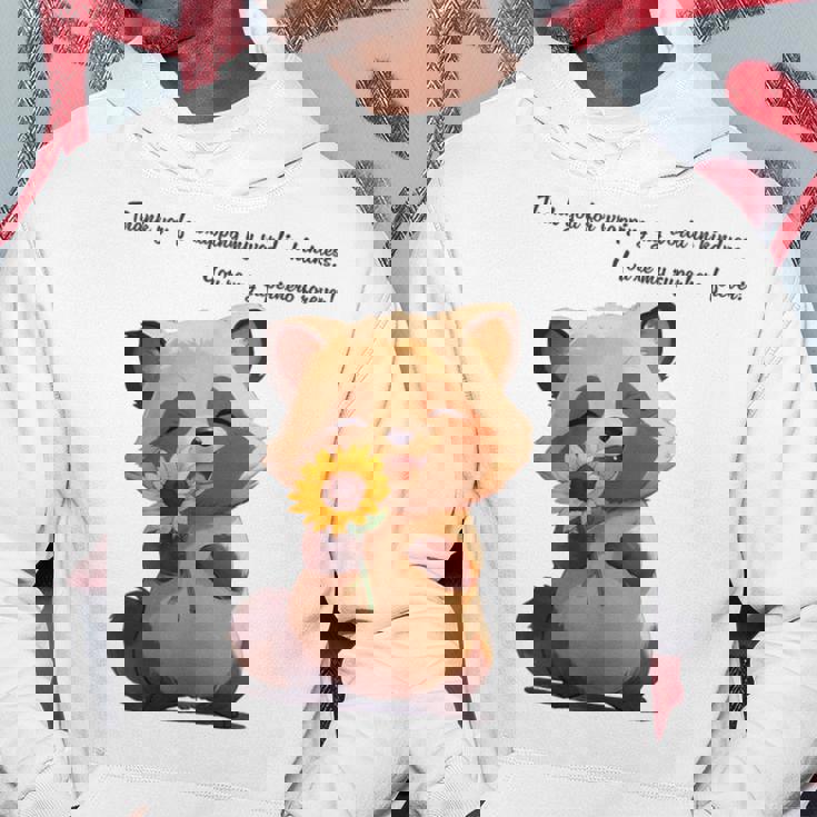 ありがとうのタヌキ ひまわりver 父の日 アニマルグラフィック 感謝 たぬき 花と狸 パーカー 面白い贈り物