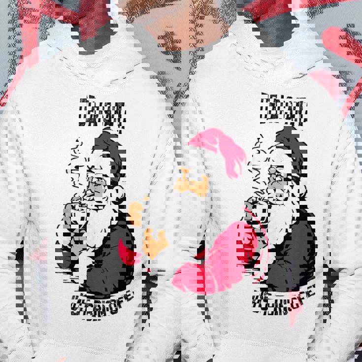 おもしろい親愛なるサンタさん、コーヒーを持ってきてクリスマスクリスマス パーカー 面白い贈り物