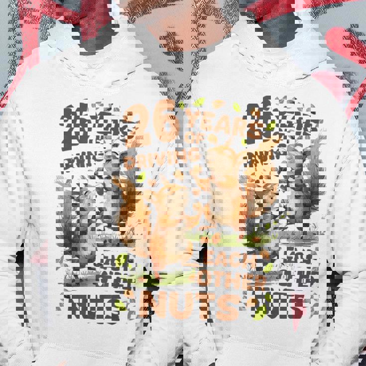 お互いの運転26年 ナッツ26周年 結婚26周年 パーカー 面白い贈り物