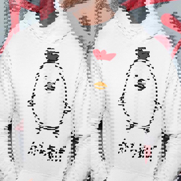 からあげ チキンイラストデザイン パーカー 面白い贈り物