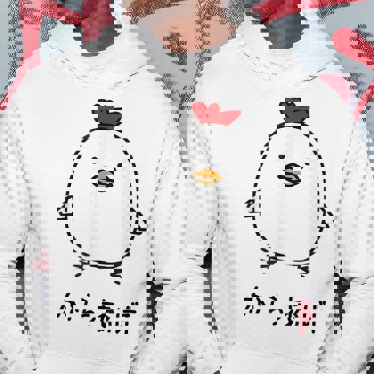 からあげチキンイラストデザイン パーカー 面白い贈り物