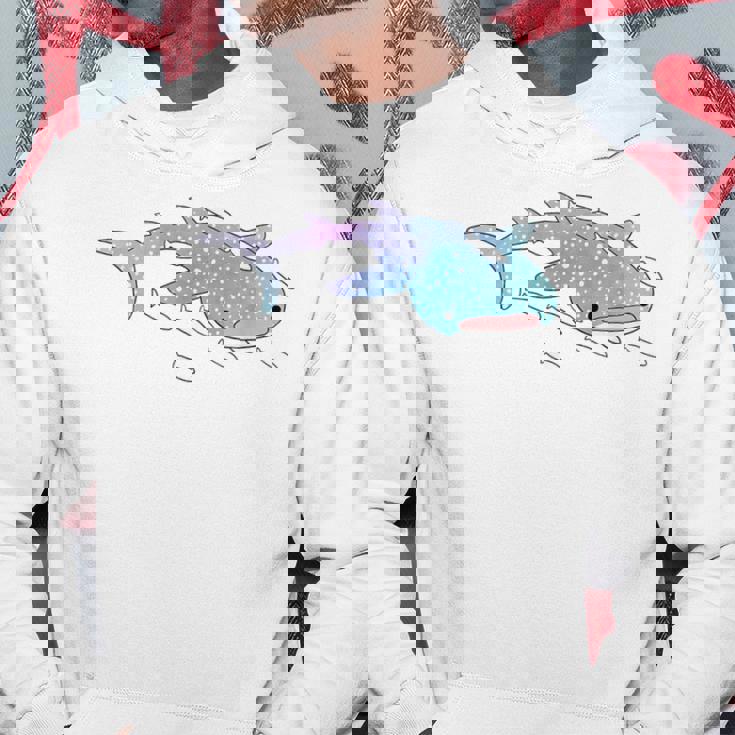 かわいい カワイイ エステ ブルー ジンベラ サメ 海 ギフト パーカー 面白い贈り物