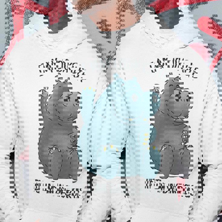 かわいいグレーカバ パーカー 面白い贈り物