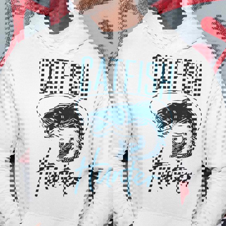 かわいいナマズハンターデザイン ナマズ農家へのギフトアイデア パーカー 面白い贈り物