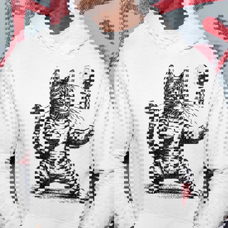 かわいい猫 太極拳 武道 陰陽 パーカー 面白い贈り物