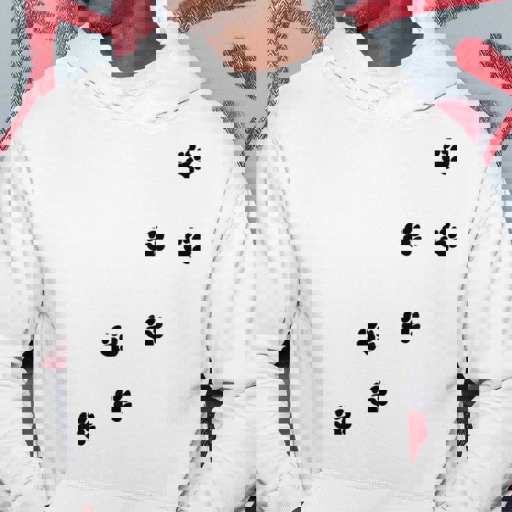 かわいい面白い猫の足跡 パーカー 面白い贈り物