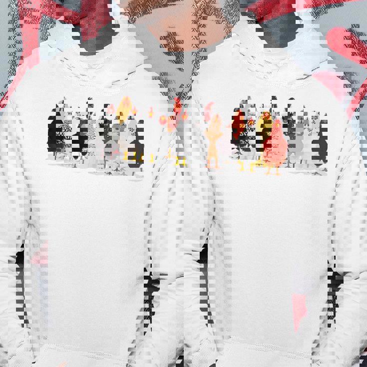 かわいい鶏 洋画 恋 春 パステル パーカー 面白い贈り物